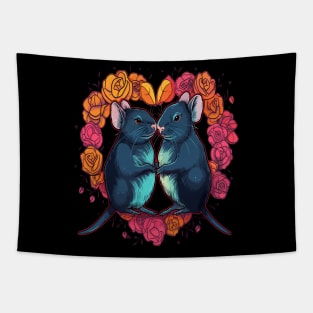 Rat Valentine Day Tapestry