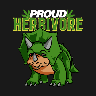 Funny Herbivore Dinosaur Stoner Tshirt T-Shirt