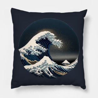 Great Waves Cloudy Pillow