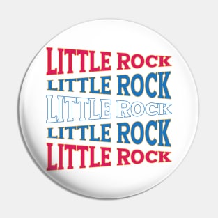 TEXT ART USA LITTLE ROCK Pin