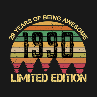 29 Years Of Being Awesome Limited Edition 29th Birthday Gift T-Shirt