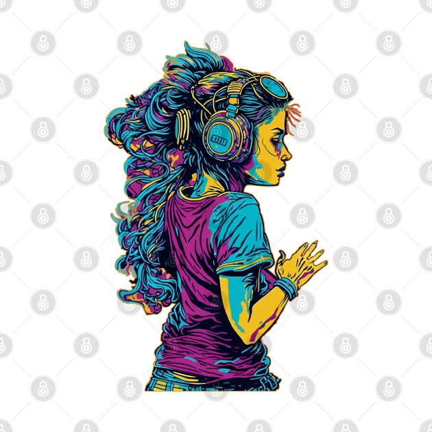 Girl with Headphones by VoluteVisuals