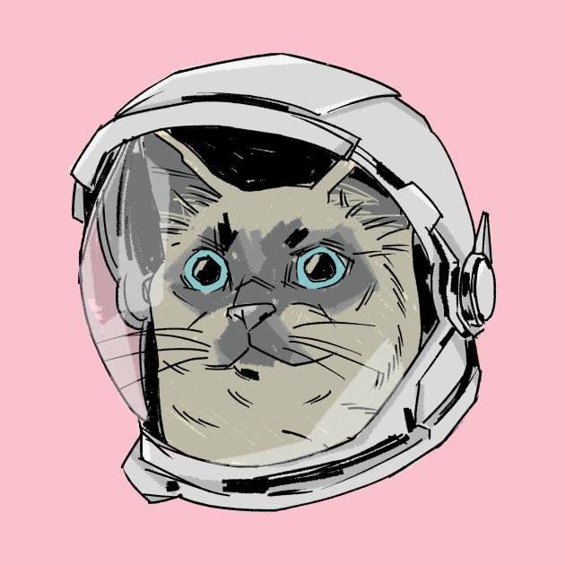 Astronaut Cat by castrocastro