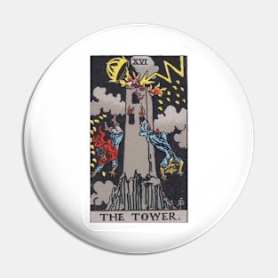 The Tower, Raider Waite Tarot, Divination Tarot Pin