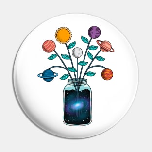 Space Flowers Pin