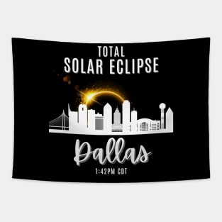 2024 Total Solar Skyline Eclipse in Dallas Texas April 8 Tapestry