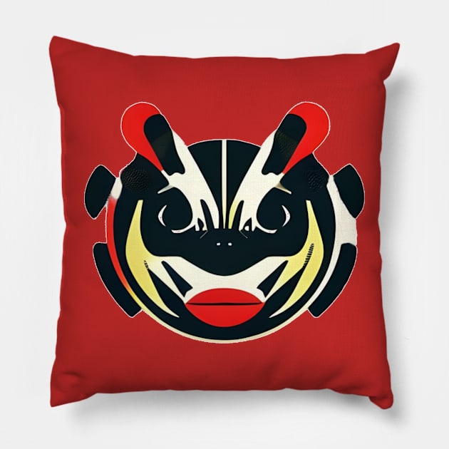 scary face Pillow by mdr design