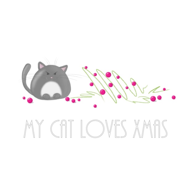 Cats lover - My cat loves Xmas by Vane22april