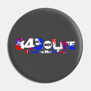 843.Life - Red, White, & Blue Pin