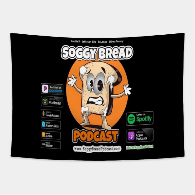 Logo with promotion. Tapestry by Soggy Bread Podcast