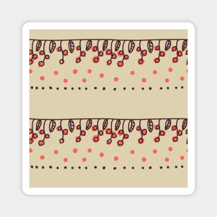 Elegance Seamless pattern with flowers Magnet