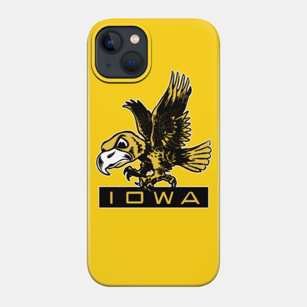 Vintage Hawkeye Mascot Herky - Iowa - Phone Case