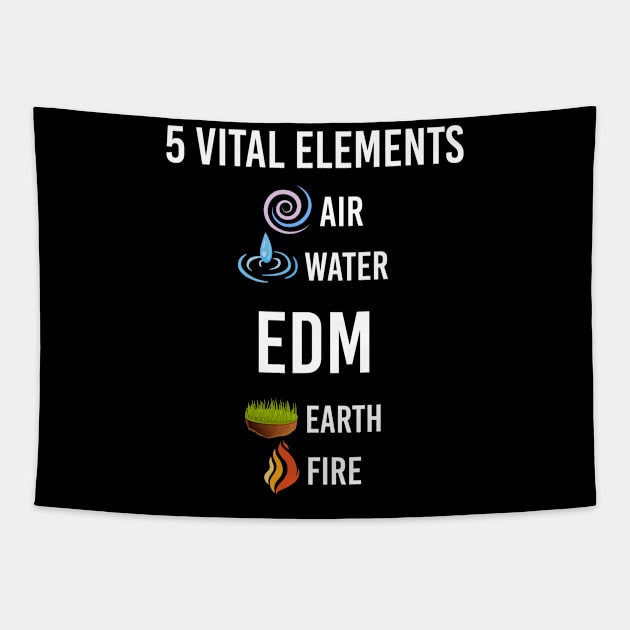 5 Elements EDM Tapestry by Happy Life