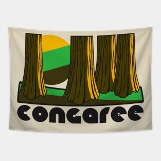 Retro Congaree ))(( Tourist Souvenir National Park Design Tapestry