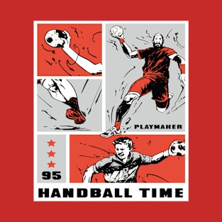 Handball sport players comic T-Shirt