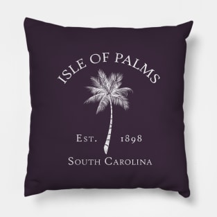 Isle of Palms Established 1898 Vintage Palmetto Pillow