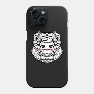 cute halloween whimsical cute girl illustration Phone Case