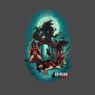 Crimson Dames - Orphan Shewolf - Art on back T-Shirt