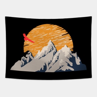 Montain Glacier Sun Tapestry