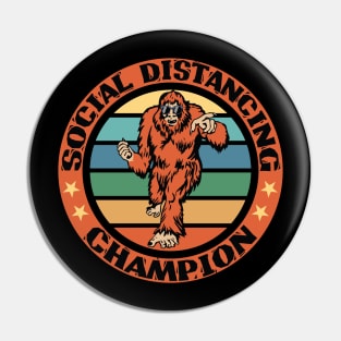 Bigfoot social distancing champion Pin