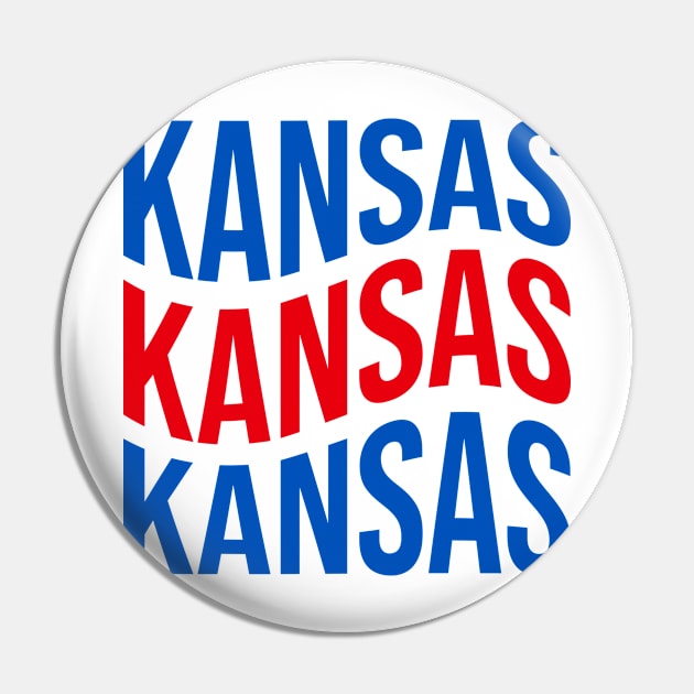 University of Kansas Curvy Text Pin by sydneyurban