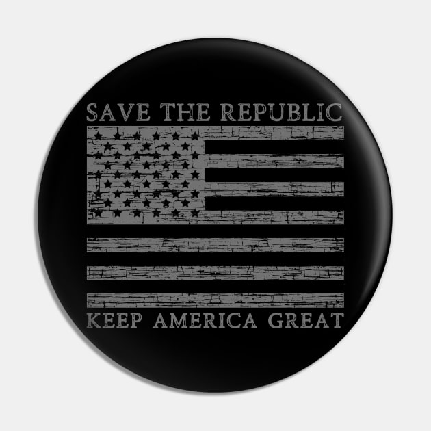 Save the Republic Pin by The Good Message Store