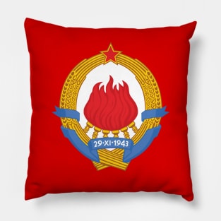 Yugoslavia Emblem Pillow