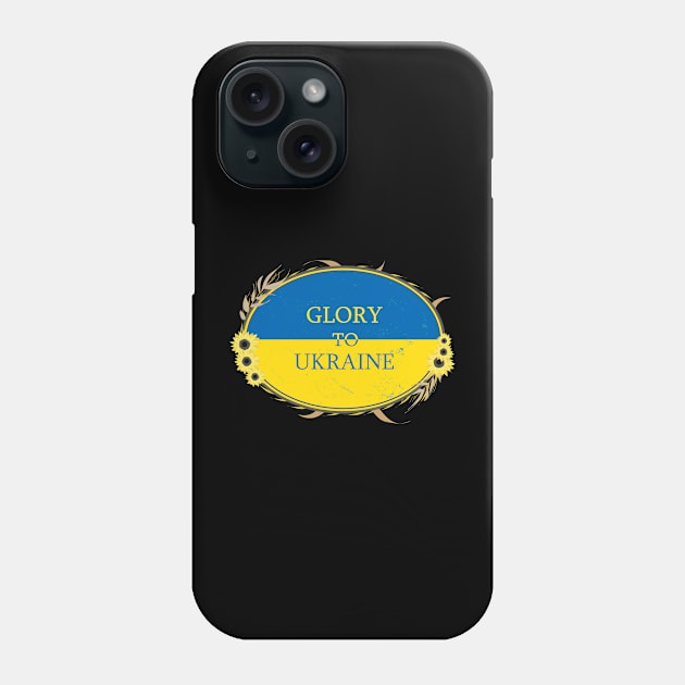 Glory To Ukraine Slava Ukraini Phone Case by IbaraArt