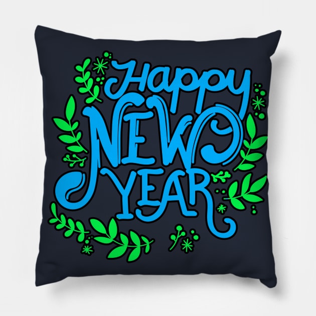 Happy New Year Pillow by letnothingstopyou