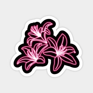 Lilies Flowers Magnet