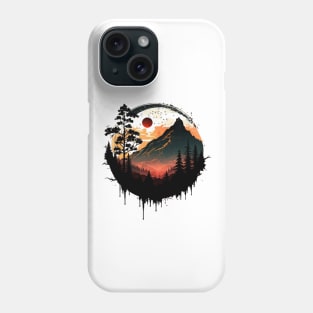 Red Sun Mountain Phone Case