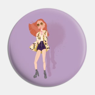 RED HEAD PURPLE Pin