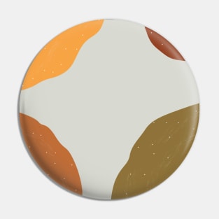 Terracotta Abstract Pin