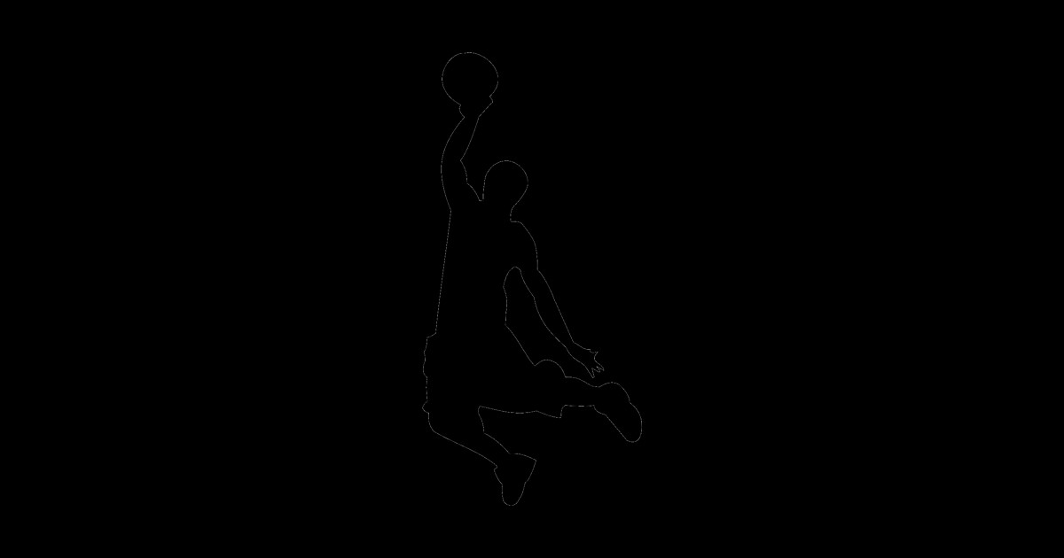 Dunking Basketball Player Dunking Sticker TeePublic