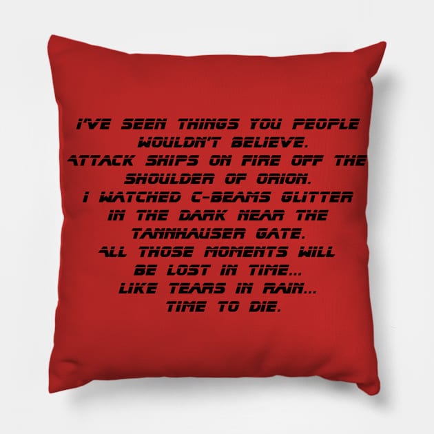 Blade Runner Pillow by horrorshirt