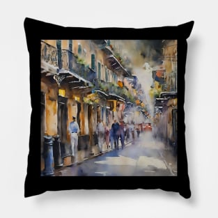 Memories of New Orleans - Bourbon Street Pillow