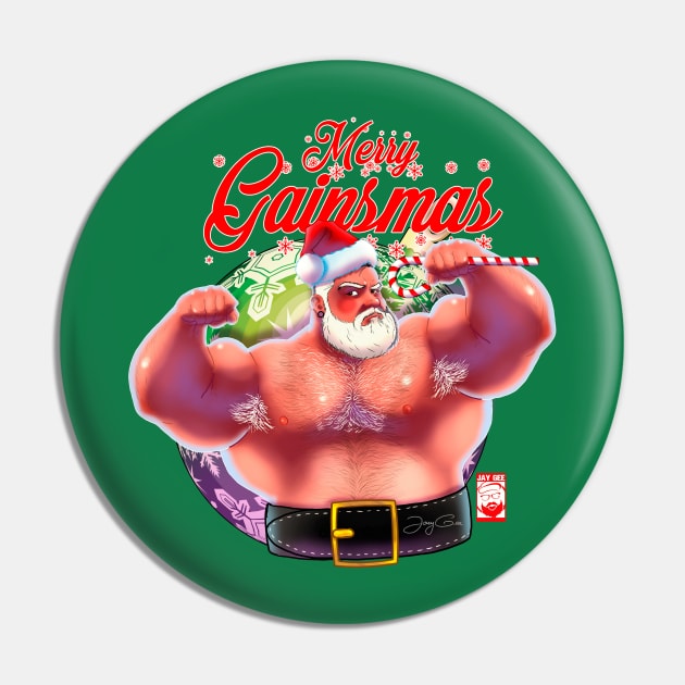 Bulking Santa 2017 Pin by JayGeeArt