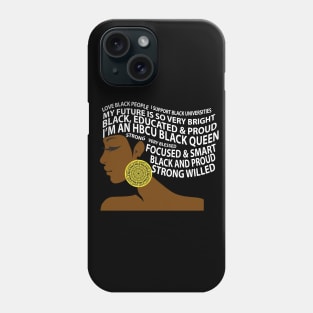 HBCU Black Queen Hair Art Phone Case