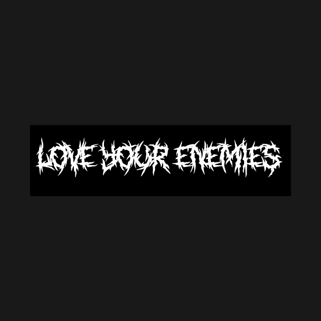 Love Your Enemies Christian Bumper Sticker by thecamphillips