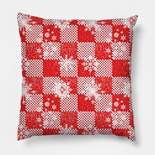 Christmas checkered pattern. Pillow