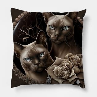 Burmese Cats Pillow