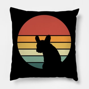 French bulldog vintage sun, frenchie mom and dad Pillow