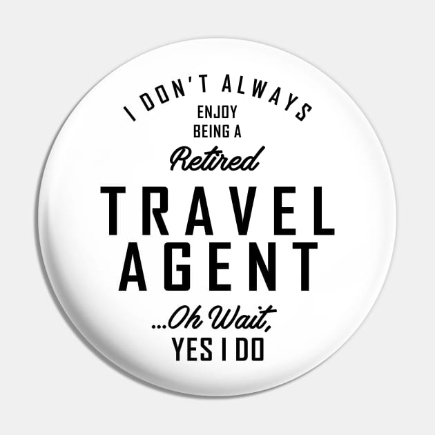 Travel Agent Work Job Title Gift Pin by cidolopez