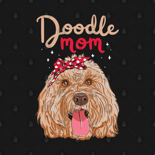 Doodle Mom Goldendoodle Dog Lover Art by USProudness