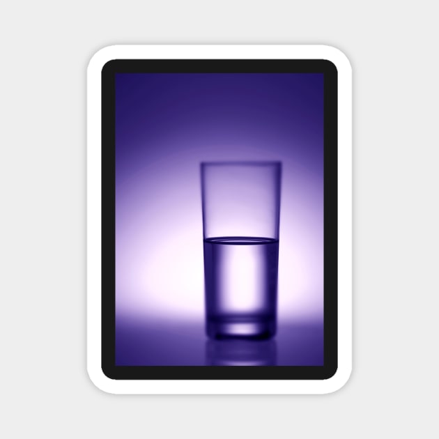 Is Your Glass Half Full or Half Empty? Magnet by robophoto