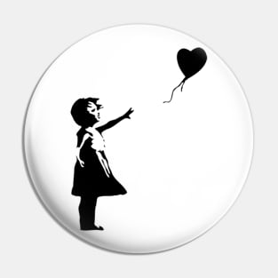 Girl with a balloon T-Shirt Pin