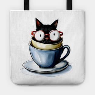 Kitten in a cup #001 Tote