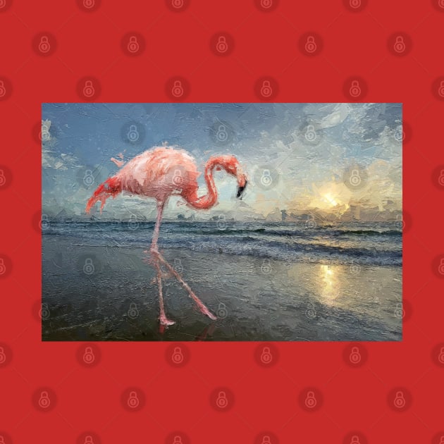 Flamingo on the Beach by Custom Autos