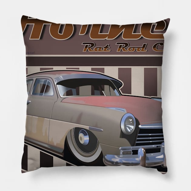 Hudson Hornet Pillow by Akira31