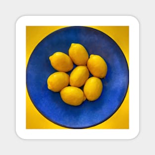 Lemons on Blue Magnet